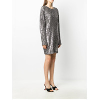 In The Mood For Love long-sleeve sequin dress - Prateado