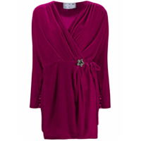 In The Mood For Love Mary Jane wrap dress - Rosa