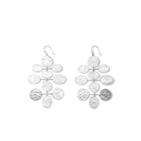 IPPOLITA Par de brincos em cascata - Prateado