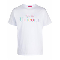 IRENEISGOOD Camiseta Save The Unicorn de algodão - Branco