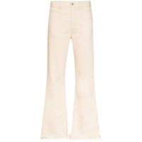 Isabel Marant Calça jeans Elvira com desfiado - Branco