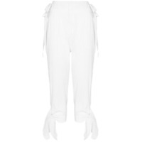 Isabel Marant Calça Yasma com detalhe de amarração - Branco