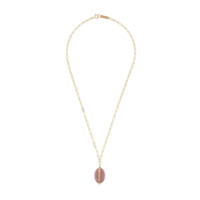 Isabel Marant Colar com pingente de pedra - Rosa