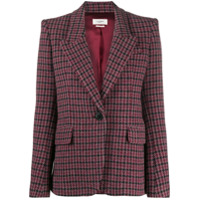 Isabel Marant Étoile Blazer Kerstin xadrez - Rosa
