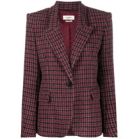 Isabel Marant Étoile Blazer xadrez estruturado - Roxo