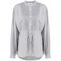 Isabel Marant Étoile Blusa com pregas e listras - Cinza