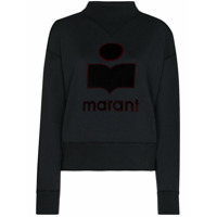 Isabel Marant Étoile Blusa de moletom Moby com logo - Preto