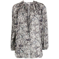 Isabel Marant Étoile Blusa oversized com estampa paisley - Neutro