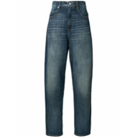Isabel Marant Étoile Calça jeans cenoura cintura alta - Azul