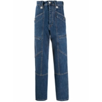 Isabel Marant Étoile Calça jeans cintura alta - Azul