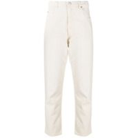 Isabel Marant Étoile Calça jeans cropped cintura alta - Neutro