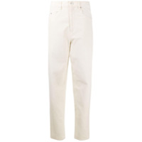 Isabel Marant Étoile Calça jeans reta com cintura alta - Neutro