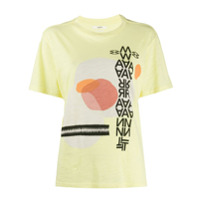 Isabel Marant Étoile Camiseta com estampa gráfica - Amarelo