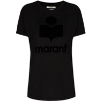Isabel Marant Étoile Camiseta com logo Koldi - Preto