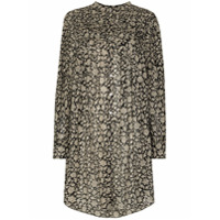 Isabel Marant Étoile Chemise Plana com estampa floral - Preto