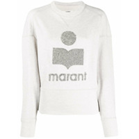 Isabel Marant Étoile contrast logo sweatshirt - Neutro