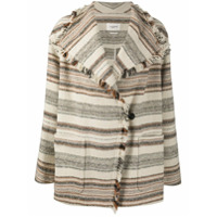 Isabel Marant Étoile double-breasted stripe pattern coat - Neutro