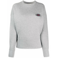 Isabel Marant Étoile embroidered logo sweatshirt - Cinza