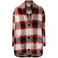 Isabel Marant Étoile Jaqueta oversized xadrez - Vermelho