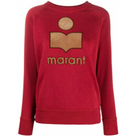 Isabel Marant Étoile Moletom com estampa de logo - Vermelho