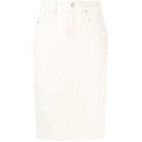 Isabel Marant Étoile Saia lápis cintura alta - Branco