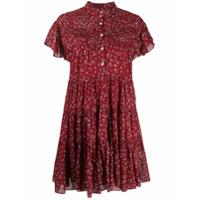 Isabel Marant Étoile Vestido Lanikaye com estampa floral e amarração - Vermelho