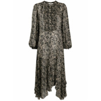 Isabel Marant Étoile Vestido midi Lizete com estampa floral - Preto