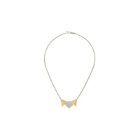 Isabel Marant geometric necklace - Prateado