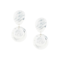 Isabel Marant Par de brincos circular - Branco