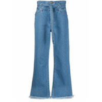 J Brand Calça jeans cropped cintura alta - Azul