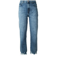 J Brand Calça jeans reta com efeito destroyed - Azul