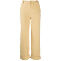 J Brand Calça pantalona Ebbe cintura alta - Amarelo