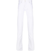 Jacob Cohen Calça jeans slim cintura média - Branco