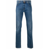 Jacob Cohen Calça jeans slim com detalhe de lenço - Azul