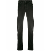 Jacob Cohen Calça jeans slim com detalhe de lenço - Preto