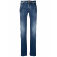 Jacob Cohen Calça jeans slim com lavagem estonada - Azul