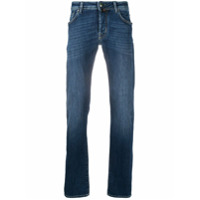 Jacob Cohen Calça jeans slim com lavagem estonada - Azul