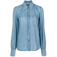 Jacob Cohen Camisa jeans com logo bordado - Azul