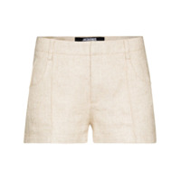 Jacquemus Bermuda com pregas frontais - Neutro