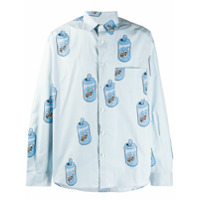 Jacquemus Camisa mangas longas Le Simon - Azul