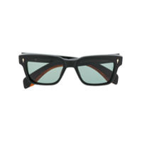Jacques Marie Mage Óculos de sol quadrado com lentes coloridas - Preto