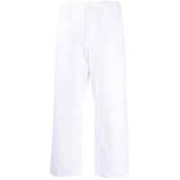 Jejia Calça cropped com cintura alta - Branco