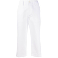 Jejia Calça cropped jeans com cintura alta - Branco