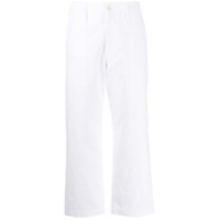 Jejia Calça jeans cropped com cintura alta - Branco