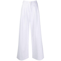 Jejia Calça pantalona cintura alta - Branco
