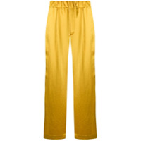 Jejia Calça pantalona com cintura alta - Amarelo