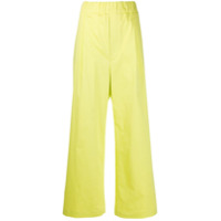Jejia Calça pantalona com elástico - Amarelo