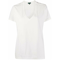 Jejia Camiseta oversized com gola V - Branco