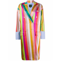 Jejia Casaco com listras e abotoamento duplo - Azul