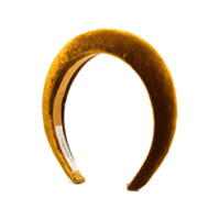 Jennifer Behr Headband Thada de veludo - Amarelo